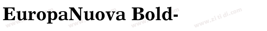 EuropaNuova Bold字体转换